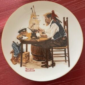Norman Rockwell limited edition collectors plate